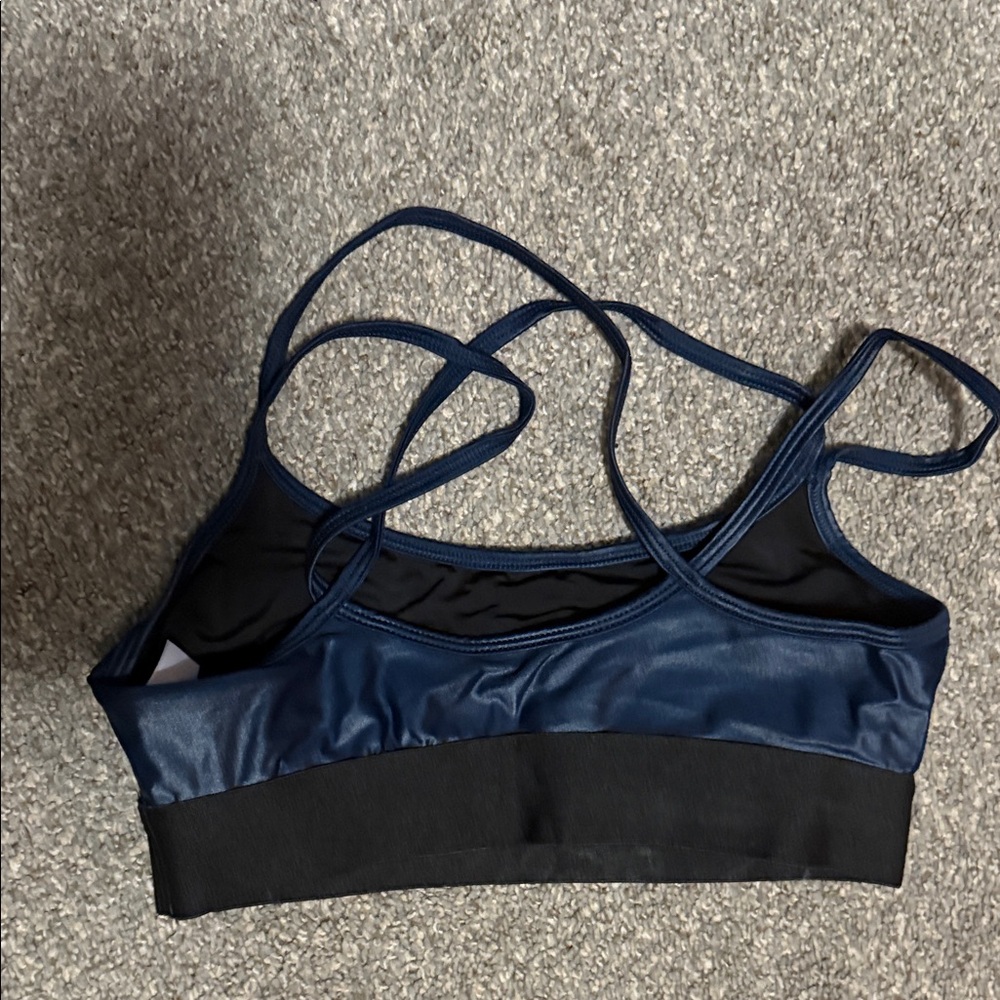 Noli Yoga liquid 3 piece Stylish Navy Blue Activewear Set - Picture 3 of 9